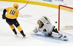 Early, late goals in second period by Predators haunt Wild in loss