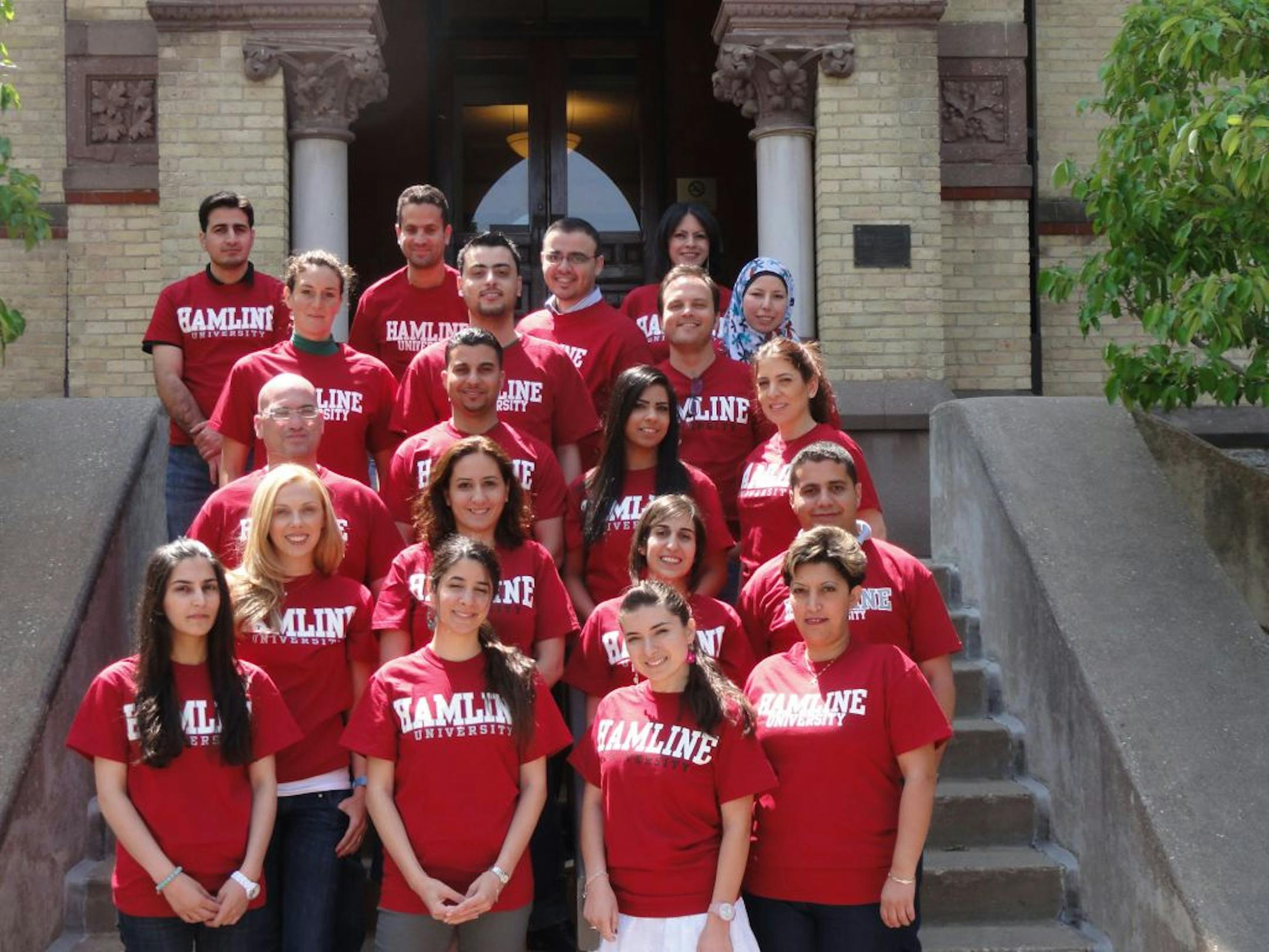 Hamline University's "Middle East Education to Employment Exchange" of journalists, business people and others from several Middle Eastern countries who seek to get beyond state-and-religious conflicts through economic opportunity.