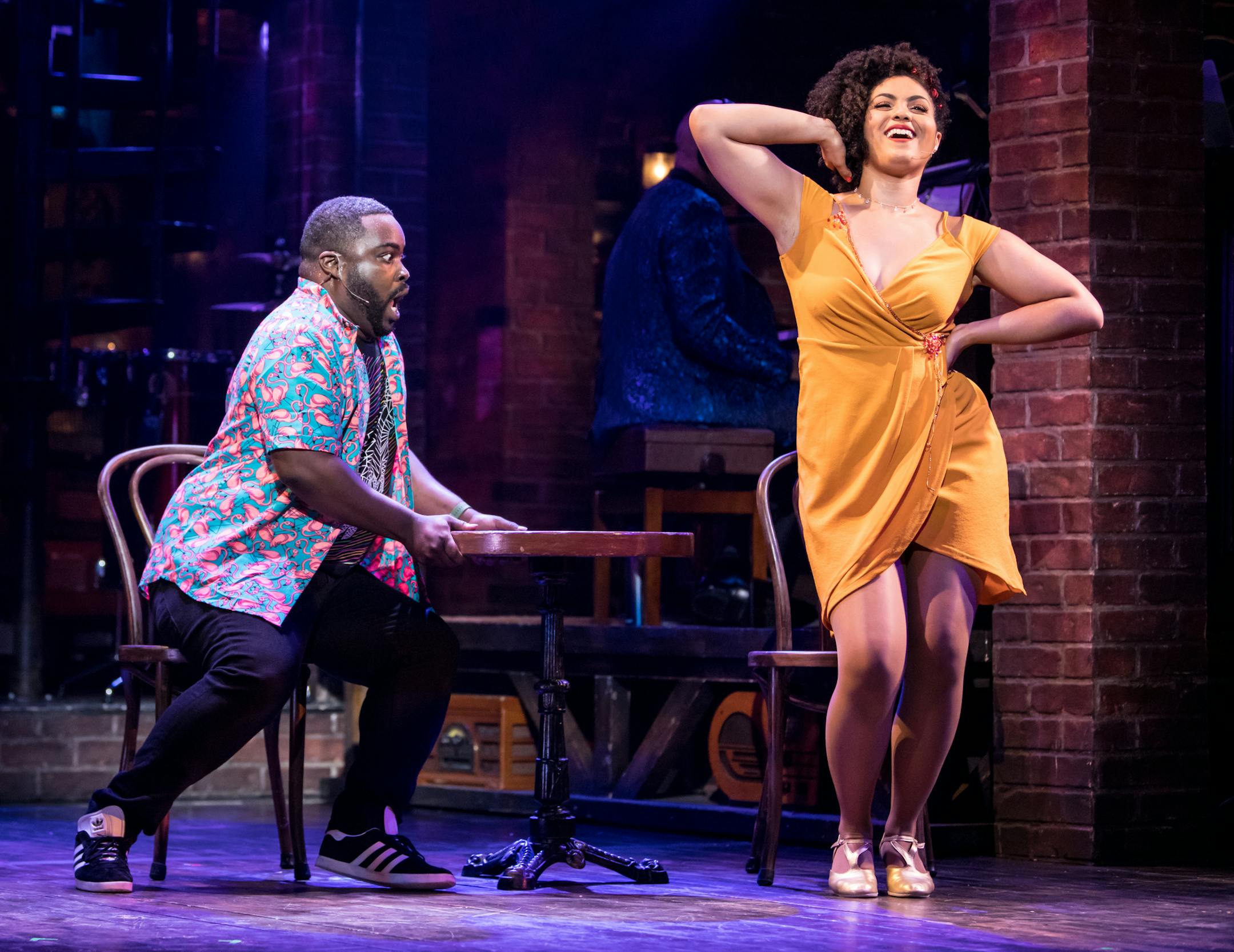 Rendell DuBose and China Brickey of Smokey Joe's Cafe. Photo by Dan Norman.