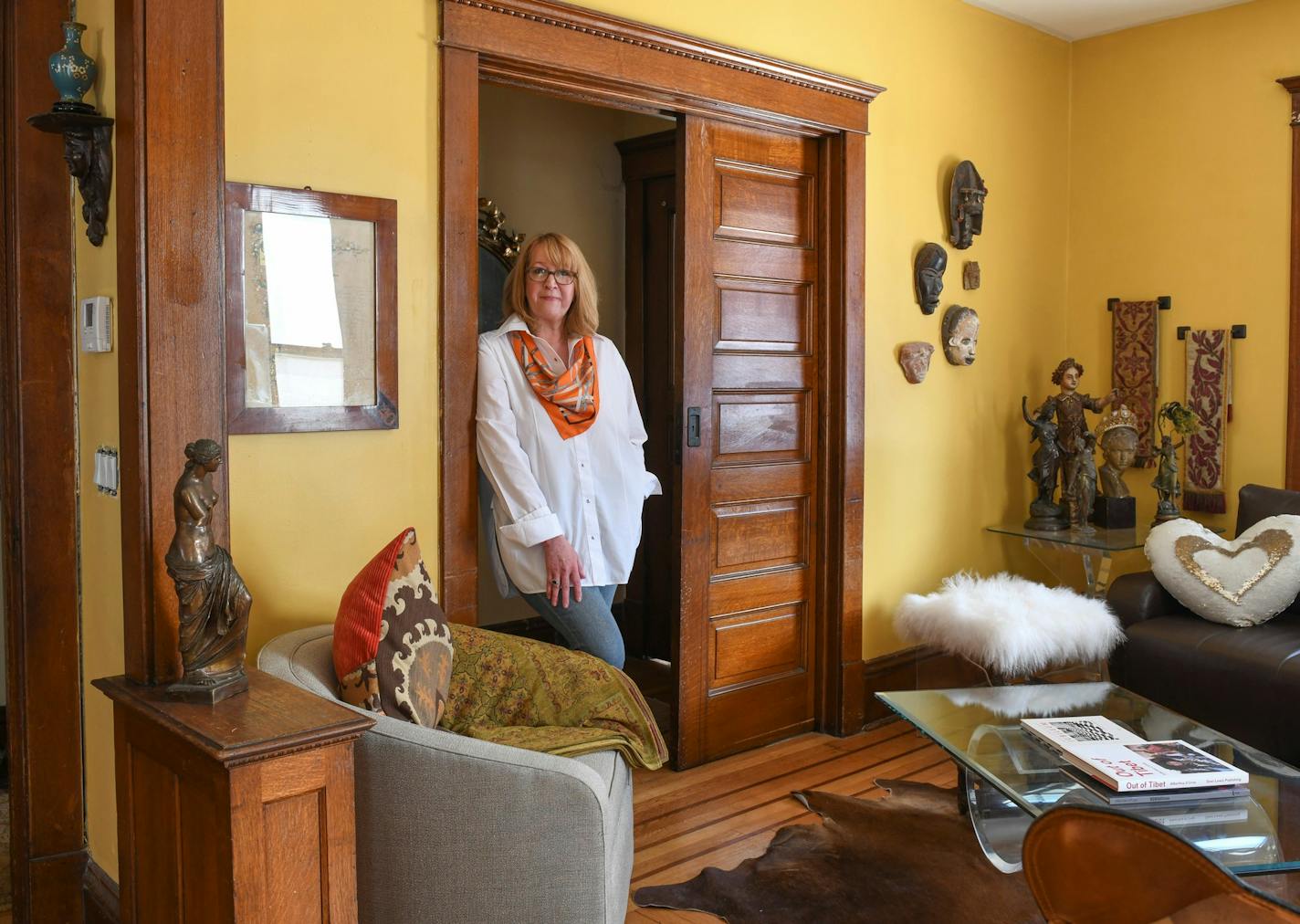 Nikki Carlson in her duplex on MSP home tour