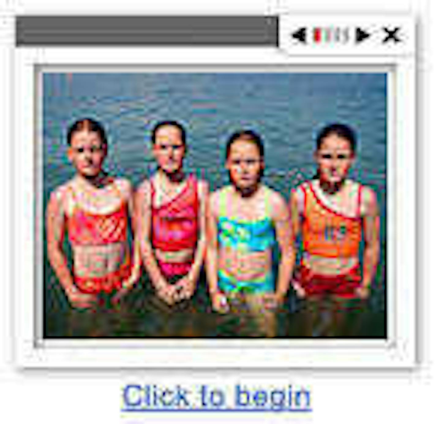 Buffalo, MN 6/17/20003
The Durst Quadruplets, age 10, Calli Kristine, Sarah Elizabeth, Kendra Nicole and Megan Marie, at lake Pulaski, on a hot summer day in 2003.