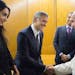 George and Amal Clooney meet Pope Francis on Sunday May 29, 2016