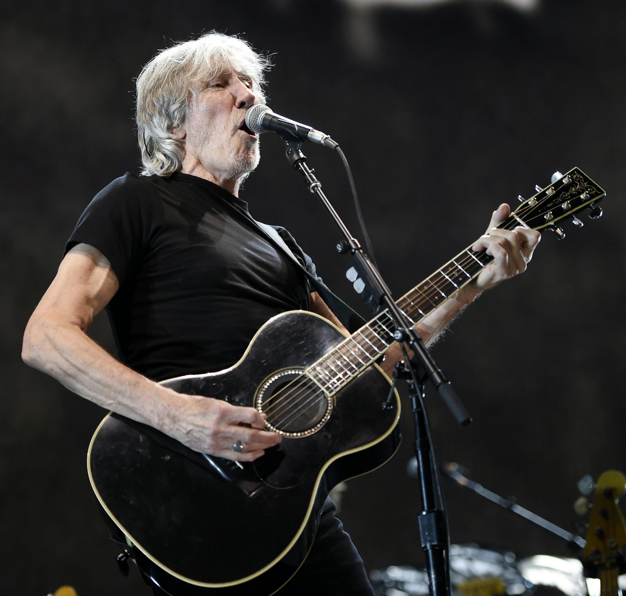 Roger Waters performs during his "Us + Them" tour stop at Staples Center on Tuesday, June 20, 2017, in Los Angeles. (Photo by Chris Pizzello/Invision/AP)