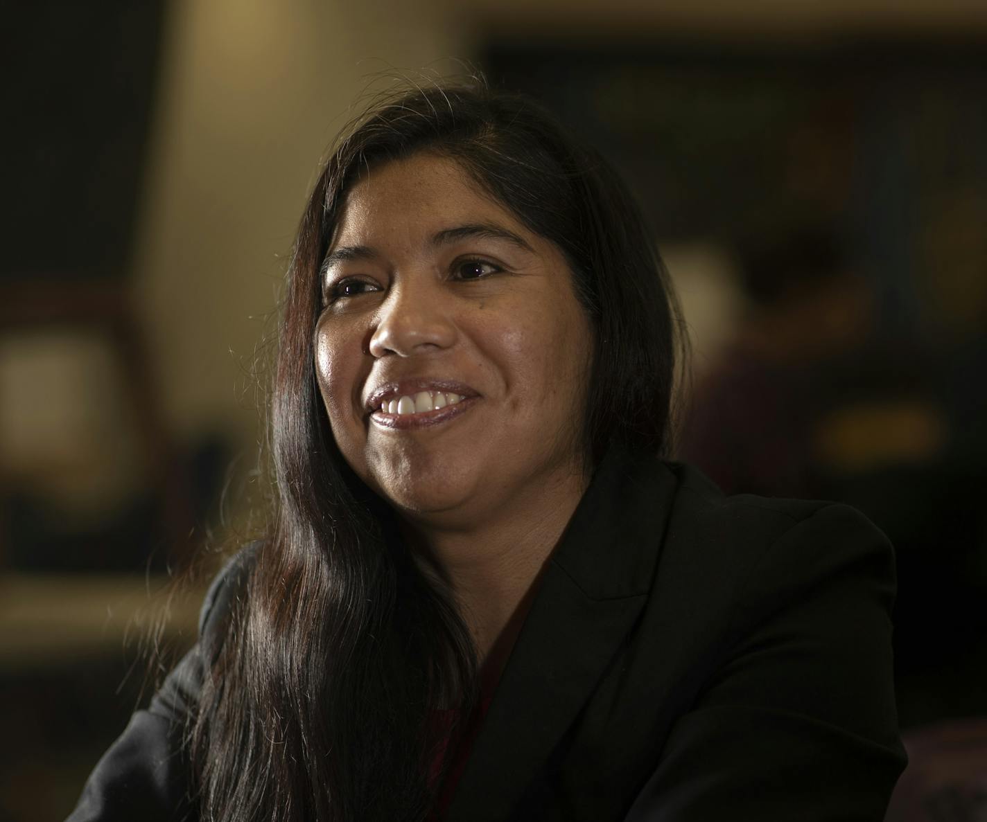 A portrait of Nely Bautista, former janitor who was a victim of wage theft Thursday March 21, 2019 in Minneapolis, MN.] Jerry Holt &#x2022; Jerry.holt@startribune.com