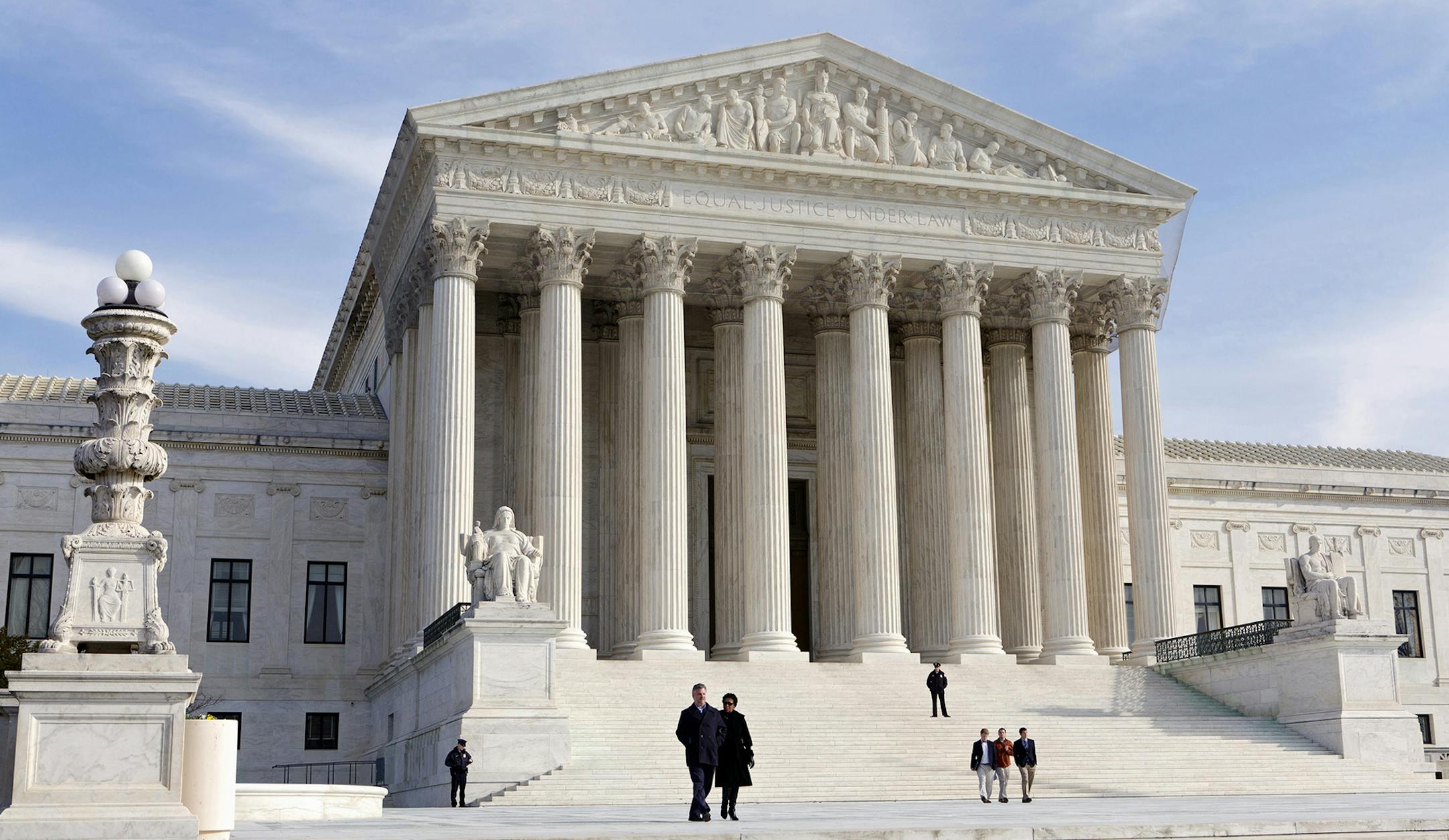 FILE - In this Jan. 25, 2012 file photo, the U.S. Supreme Court Building is seen in Washington. The health insurance industry is spending millions to carry out President Barack Obamaís health care overhaul, essentially betting that the law or major parts of it will survive Supreme Court scrutiny. (AP Photo/J. Scott Applewhite, File) ORG XMIT: MIN2013062811545333 ORG XMIT: MIN1506291318320616