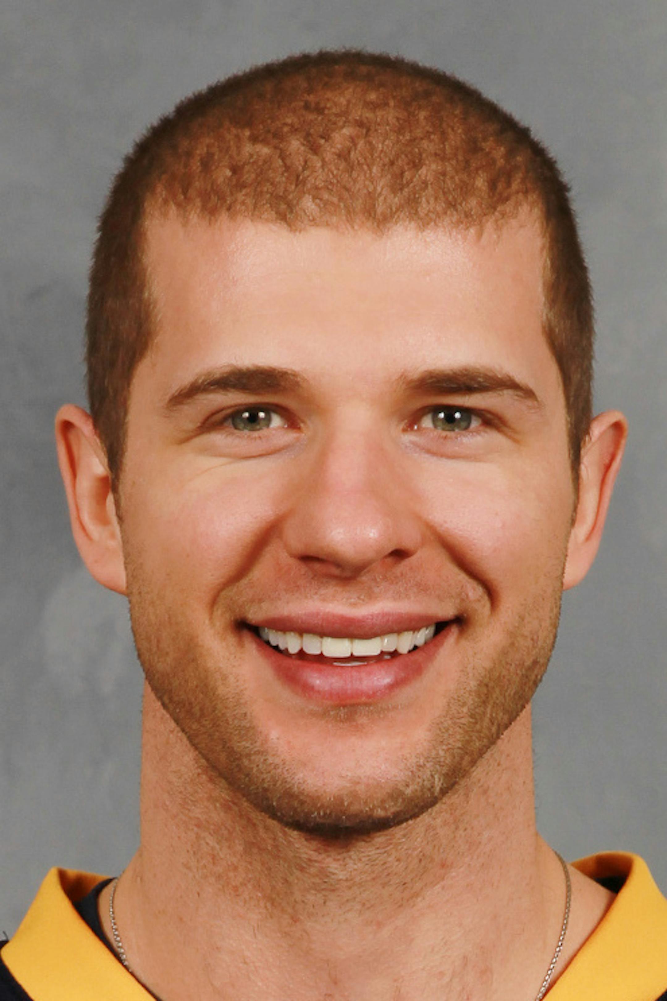 BUFFALO, NY - JANUARY 13: Jason Pominville of the Buffalo Sabres poses for his official headshot for the 2012-2013 season on January 13, 2013 at the First Niagara Center in Buffalo, New York. (Photo by Bill Wippert/NHLI via Getty Images) ORG XMIT: 159393597