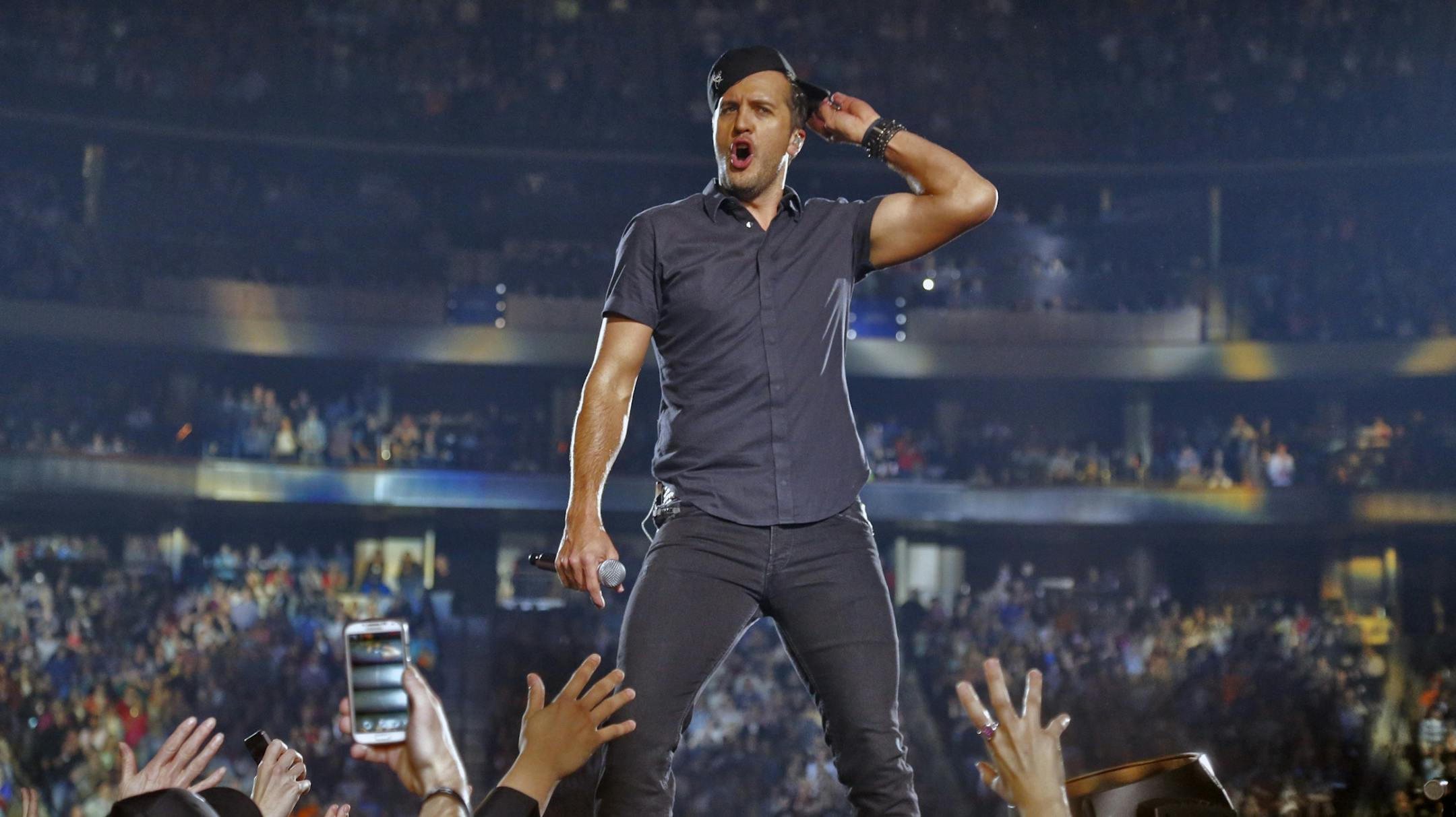March 3, 2014: Luke Bryan concert at the Xcel Center.