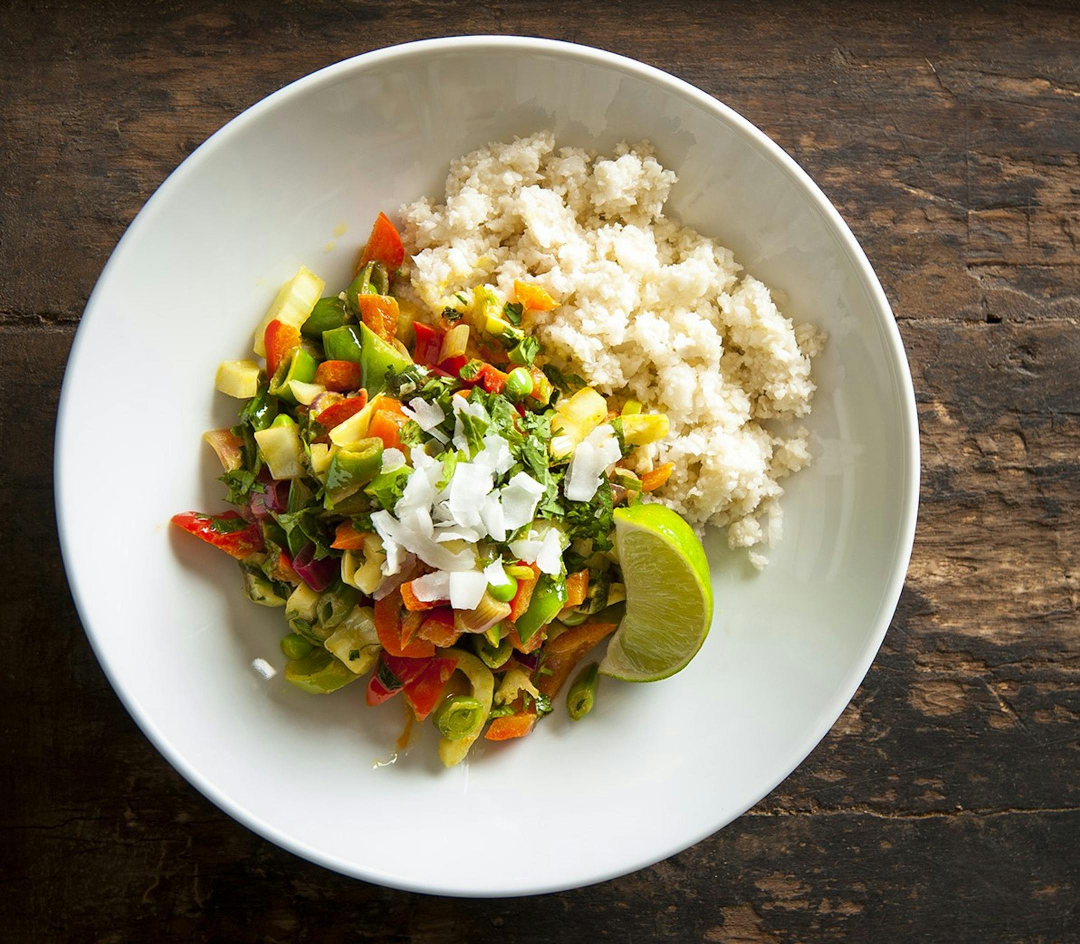 Summer Stir-fry With Cauliflower Rice.
