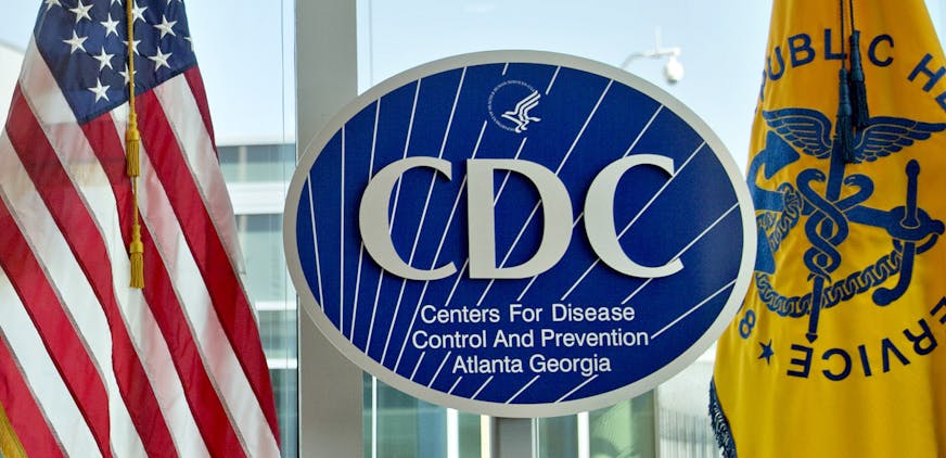 FILE - This Nov. 19, 2013 file photo shows a Centers for Disease Control and Prevention logo at the agency's federal headquarters in Atlanta. Reacting to a Friday, Dec. 15, 2017 story in The Washington Post, health leaders say they are alarmed that officials at the CDC, the nation's top public health agency, are being told not to use certain words or phrases in official budget documents, including "fetus," ''transgender" and "science-based." (AP Photo/David Goldman, File)