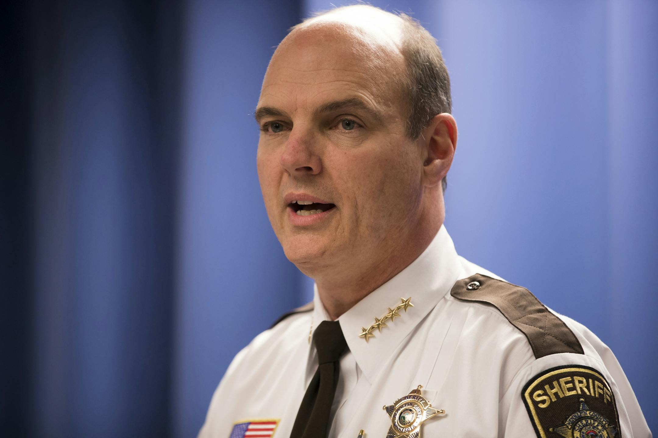 Hennepin County, Minn., Sheriff Rich Stanek, shown in March, said he welcomed the Trump administration&#x201a;&#xc4;&#xf4;s aim at "securitizing" the Countering Violent Extremism program. (Renee Jones Schneider/Minneapolis Star Tribune/TNS) ORG XMIT: 1208494
