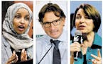A fight for control: Rep. Ilhan Omar, D-Minn., left, has quickly established her willingness to say what she wants. More centrist Democrats such as Re