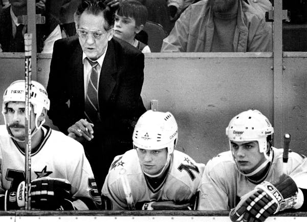 Former Gophers, Fighting Saints and North Stars coach Glen Sonmor was a character who loved hockey.