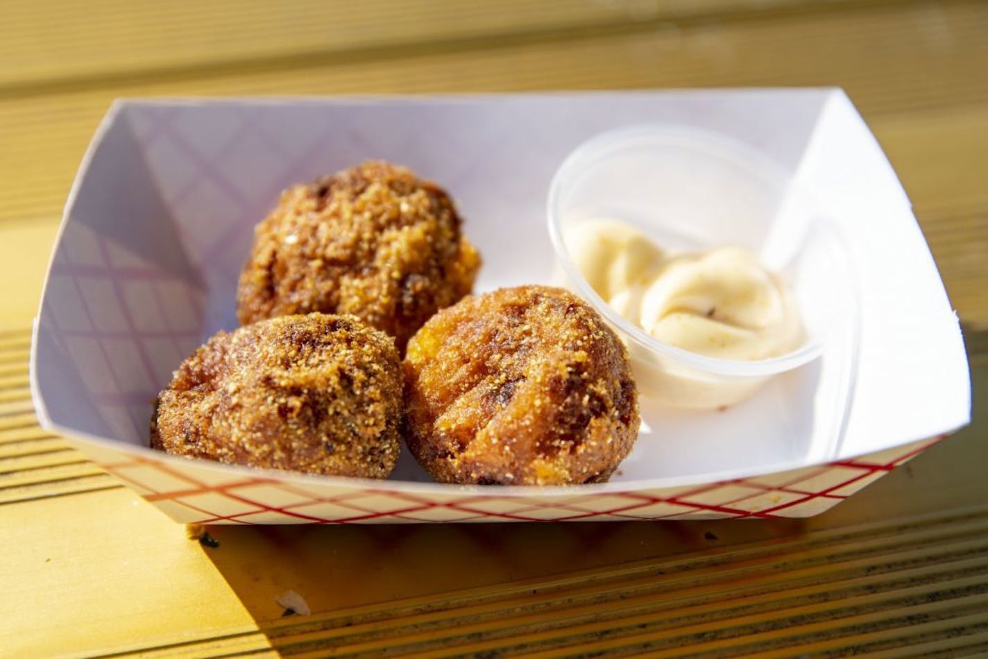 Shrimp & Grits Fritters, Funky Grits.