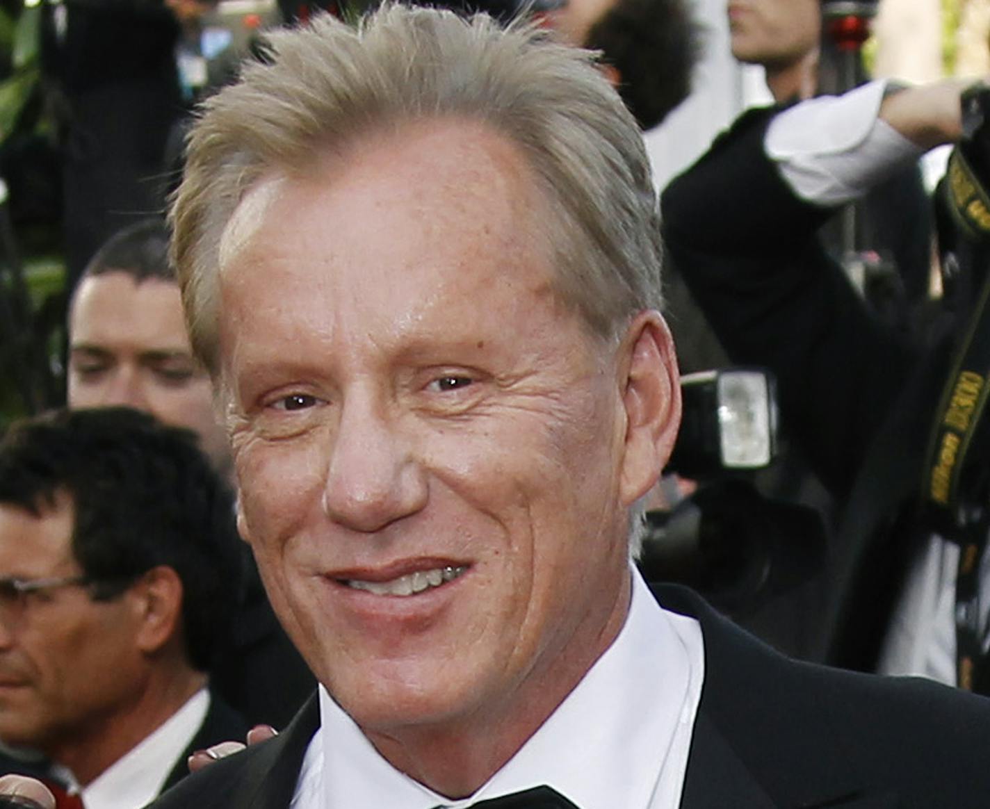 FILE - In this May 18, 2012 file photo, actor James Woods arrives for the screening of Once Upon a Time in America at the 65th international film festival, in Cannes, southern France. Woods said he is retiring from the entertainment industry. The news was included in a press release issued Friday, Oct. 6, 2017, by Woods' real estate agent offering Woods' Rhode Island lake house for sale. (AP Photo/Joel Ryan, File)