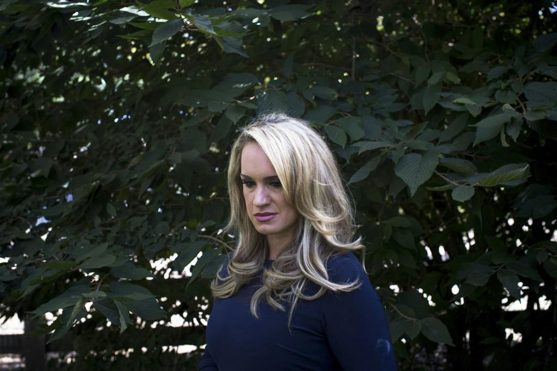 Scottie Nell Hughes, a political commentator and frequent contributor and regular guest on Fox News and Fox Business from 2013 through 2016, in Central Park, New York, Sept. 8, 2017. Hughes has filed a lawsuit claiming that she was raped by the longtime Fox anchor Charles Payne and then retaliated against by the network after she came forward with her allegation.