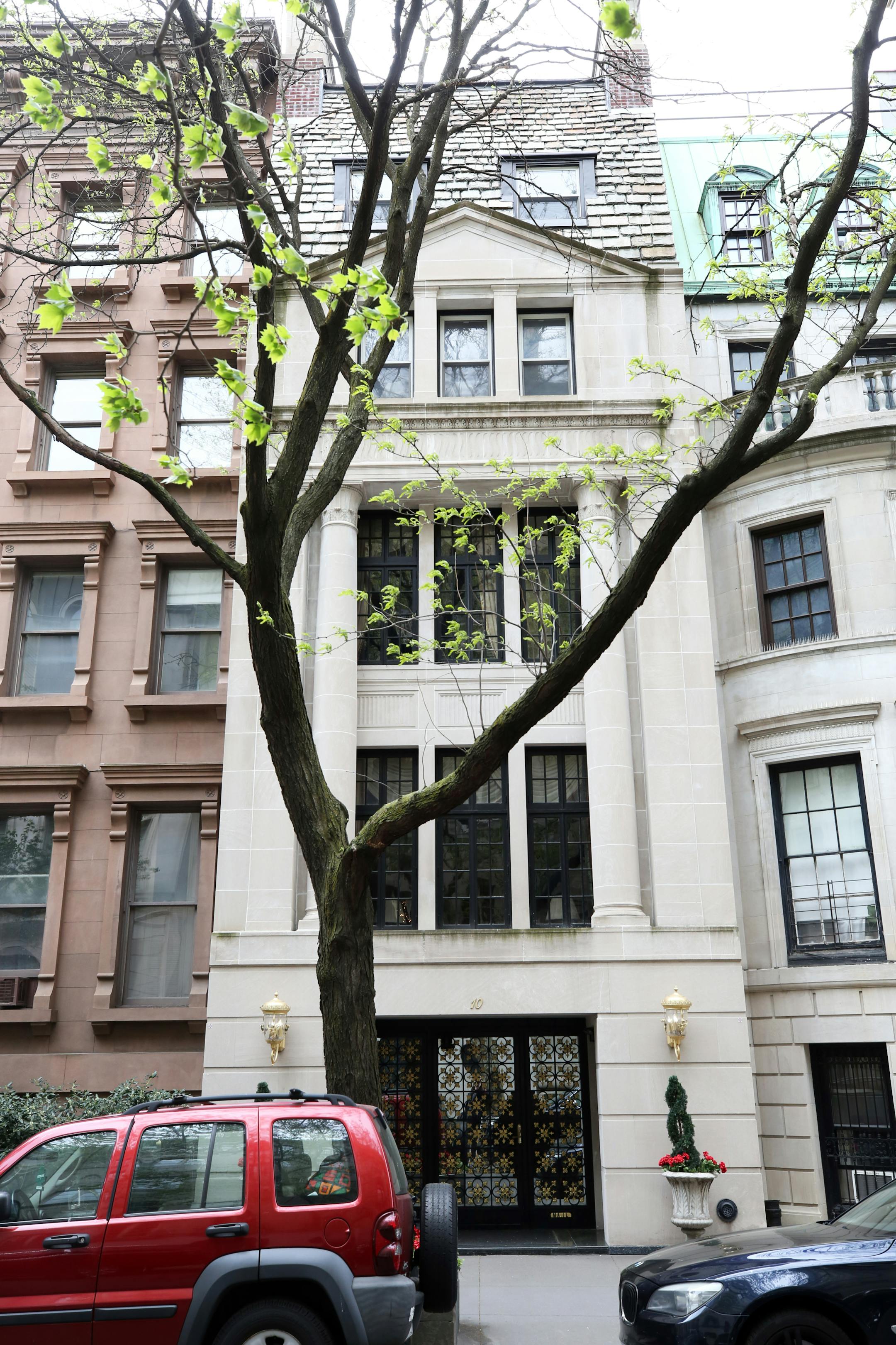 Exterior of Ivana Trump's townhouse on the Upper East Side of Manhattan.
