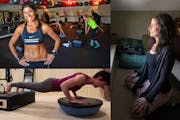 Star Tribune photos. Stacie Clark (top left, co-owner of TigerFit with her husband, Chris) and every other fitness leader in Minnesota has had to leav