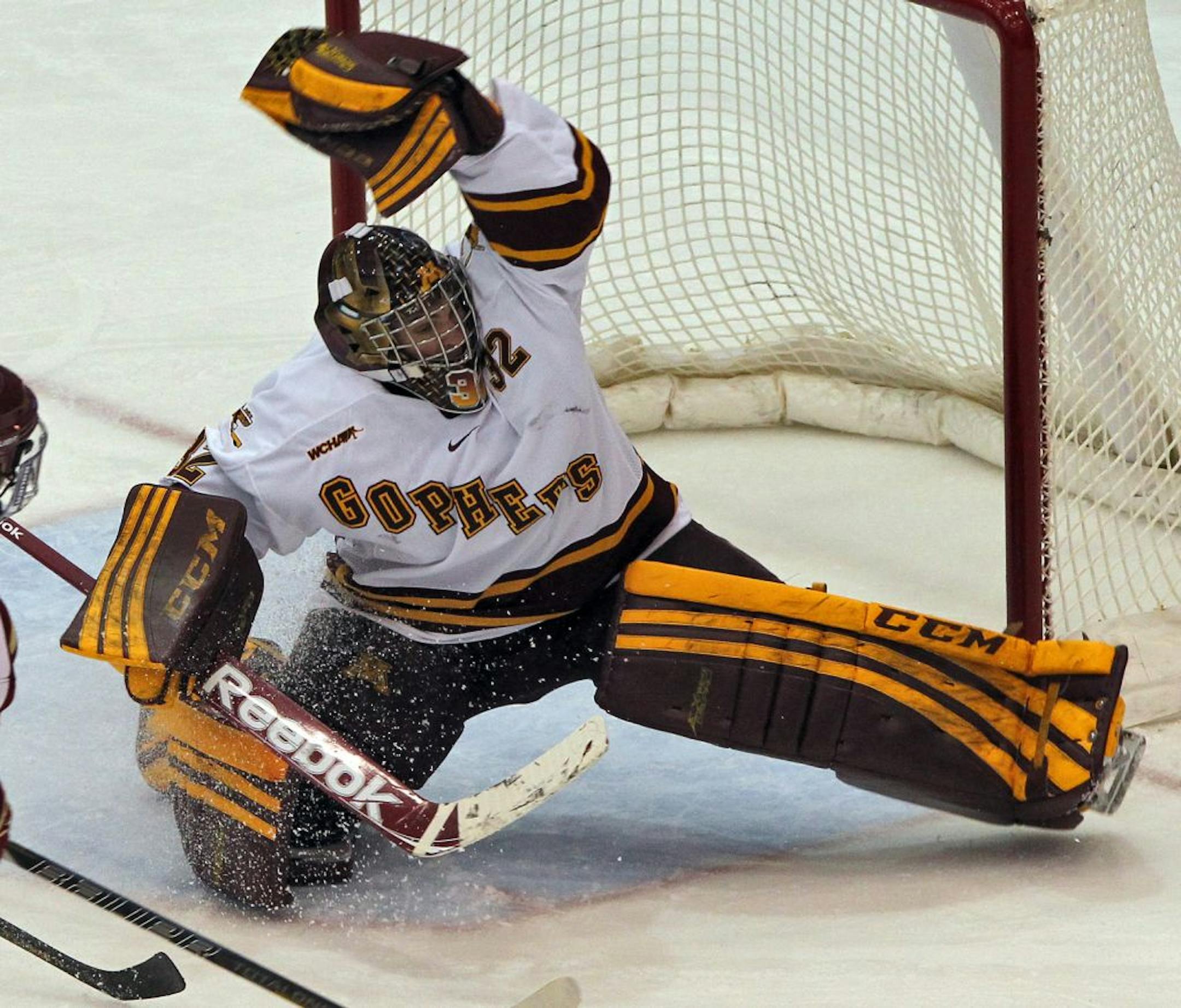 Gophers goalie Adam Wilcox