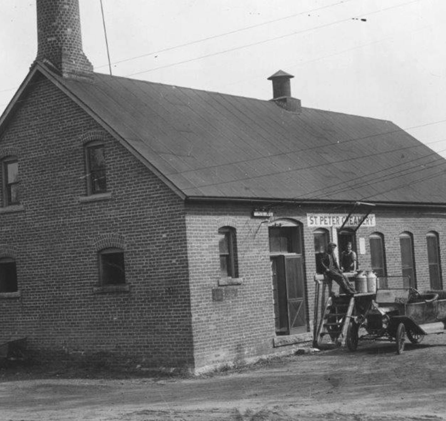 The St. Peter, Minn., Creamery, where the Davis family business began. Photo courtesy Davis family.