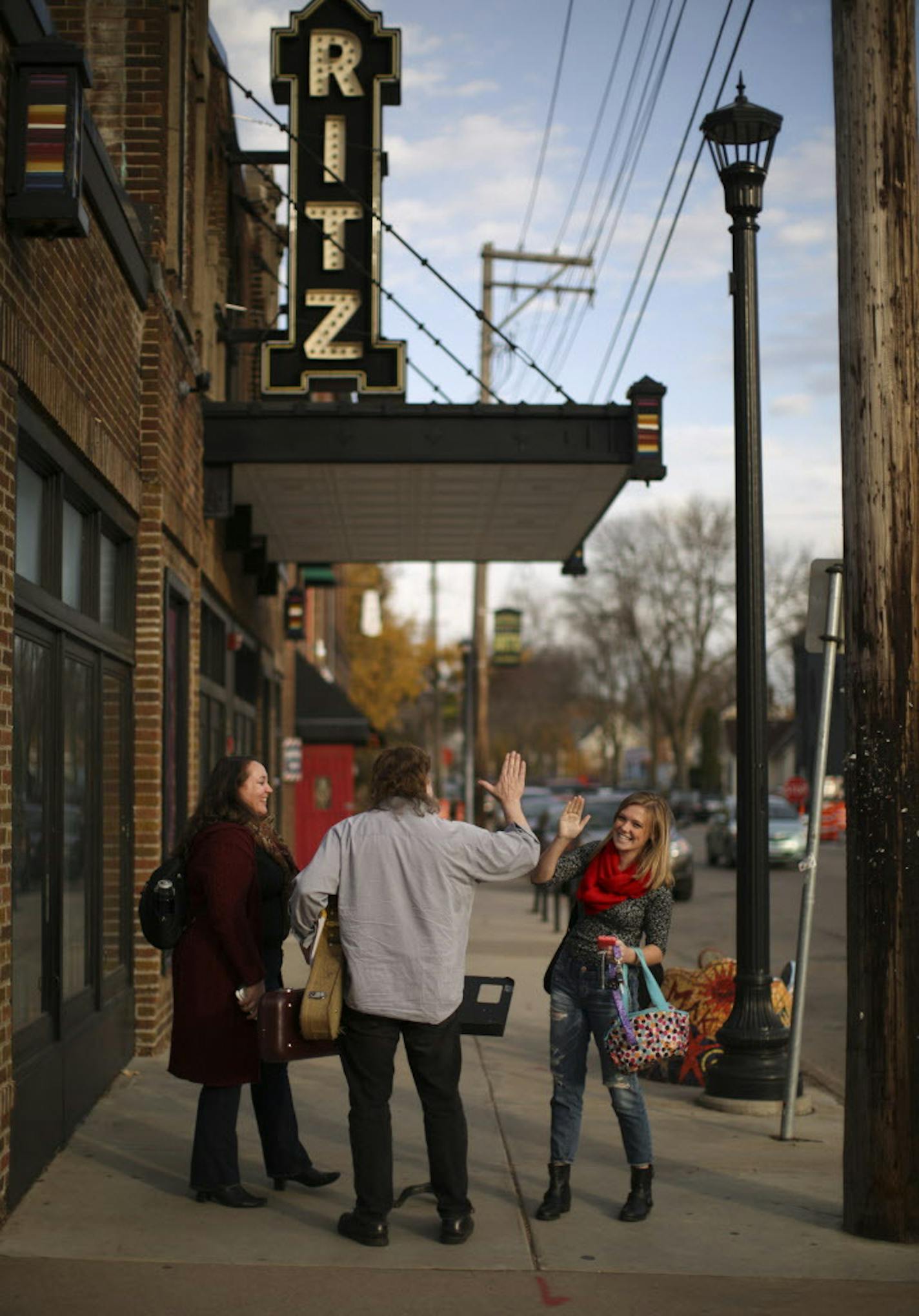 The Ritz Theater is on 13th Av. NE. in the heart of the northeast arts district. (photo by JEFF WHEELER, jeff.wheeler@startribune.com)