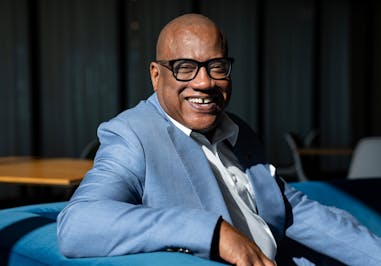 Greg Cunningham, chief diversity officer for U.S. Bank, poses for a portrait in the U.S. Bancorp Center building in Minneapolis. Under his watch, the 