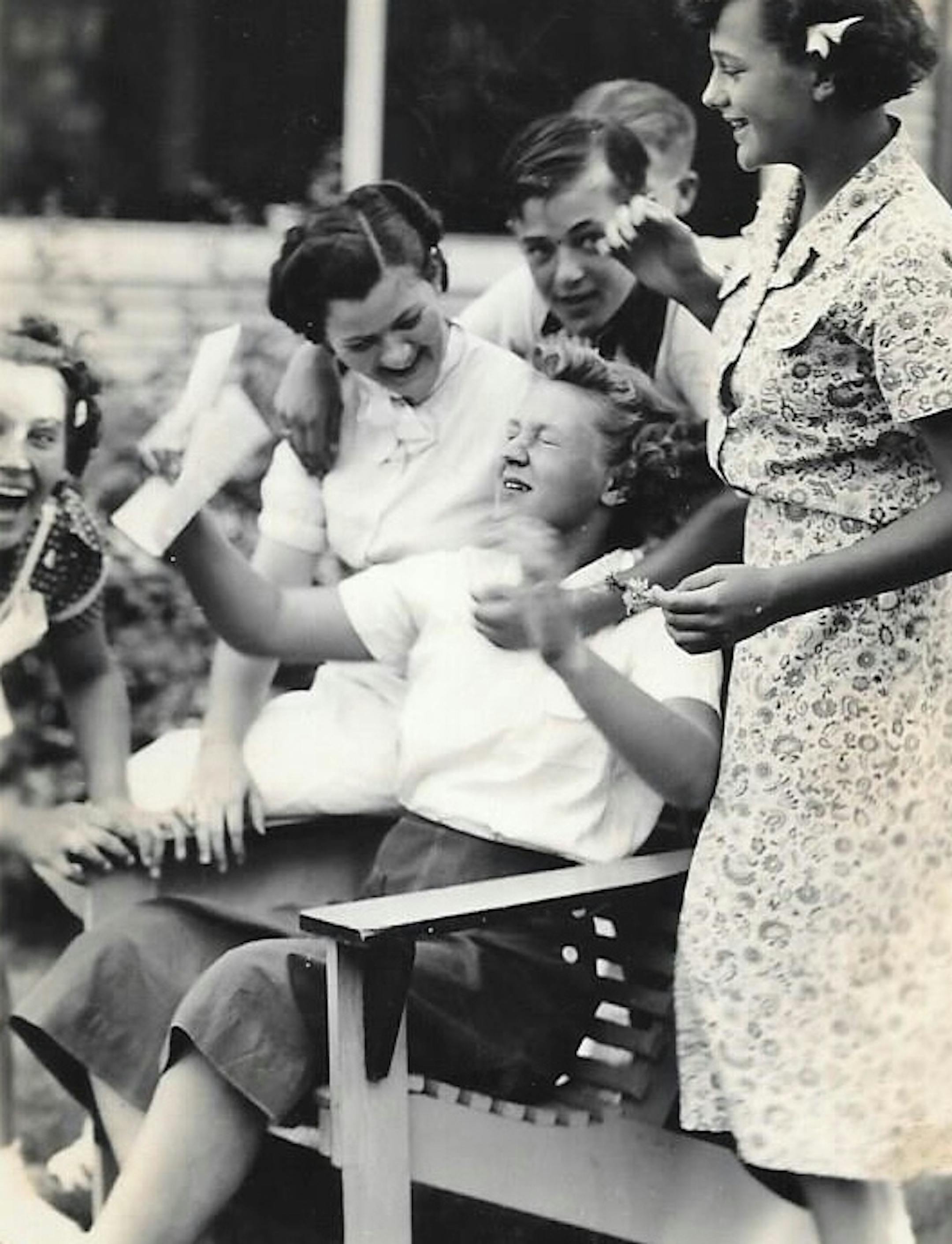 Patty Miller of XXX loves this photo of her mom, xxx, because it caught her in a moment of pure joy. Taken in 1940, it's the first letter she received from xxxx, after he was drafted and sent to basic training. The two married in 1945, after being separated for five years. [focus051417