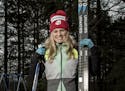 Olympic champion cross-country skier Jessie Diggins photographed at her home in Afton.