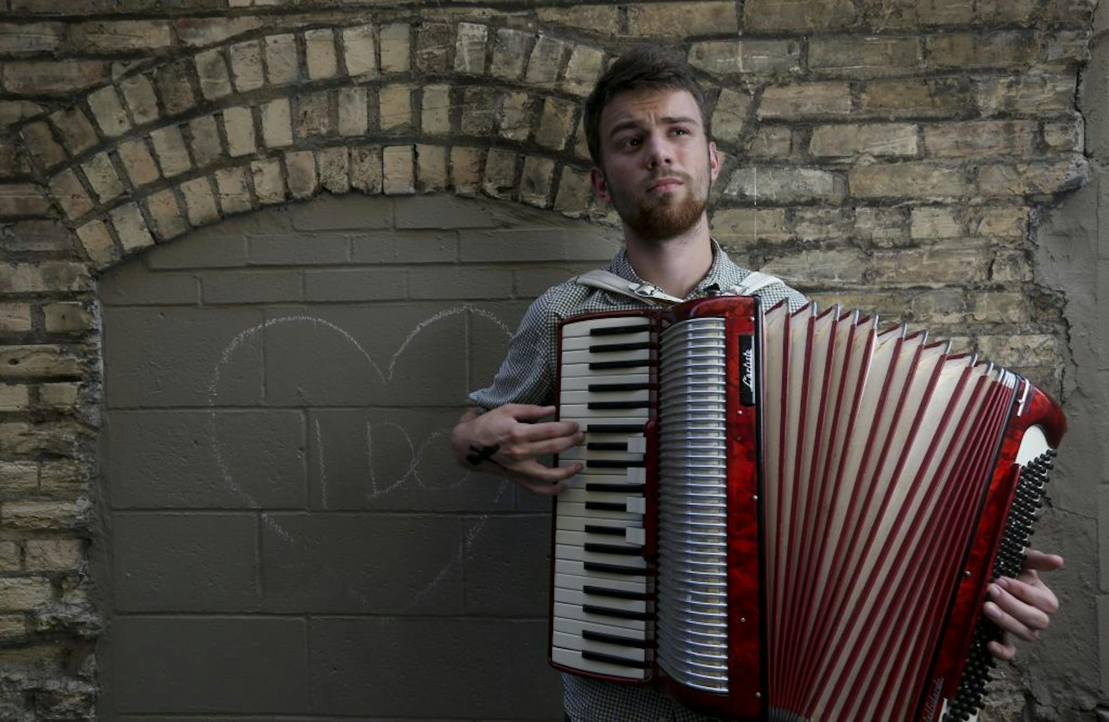 John Mark Nelson in the alley near the Fine Line Cafe in Minneapolis Min., Wednesday August 1, 2012.