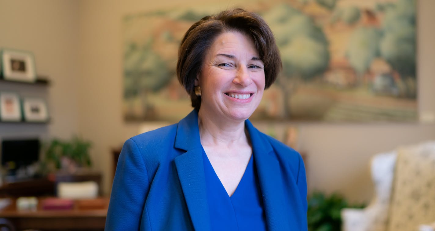 Sen. Amy Klobuchar, pictured in January 2019, as she contemplated a run for president.