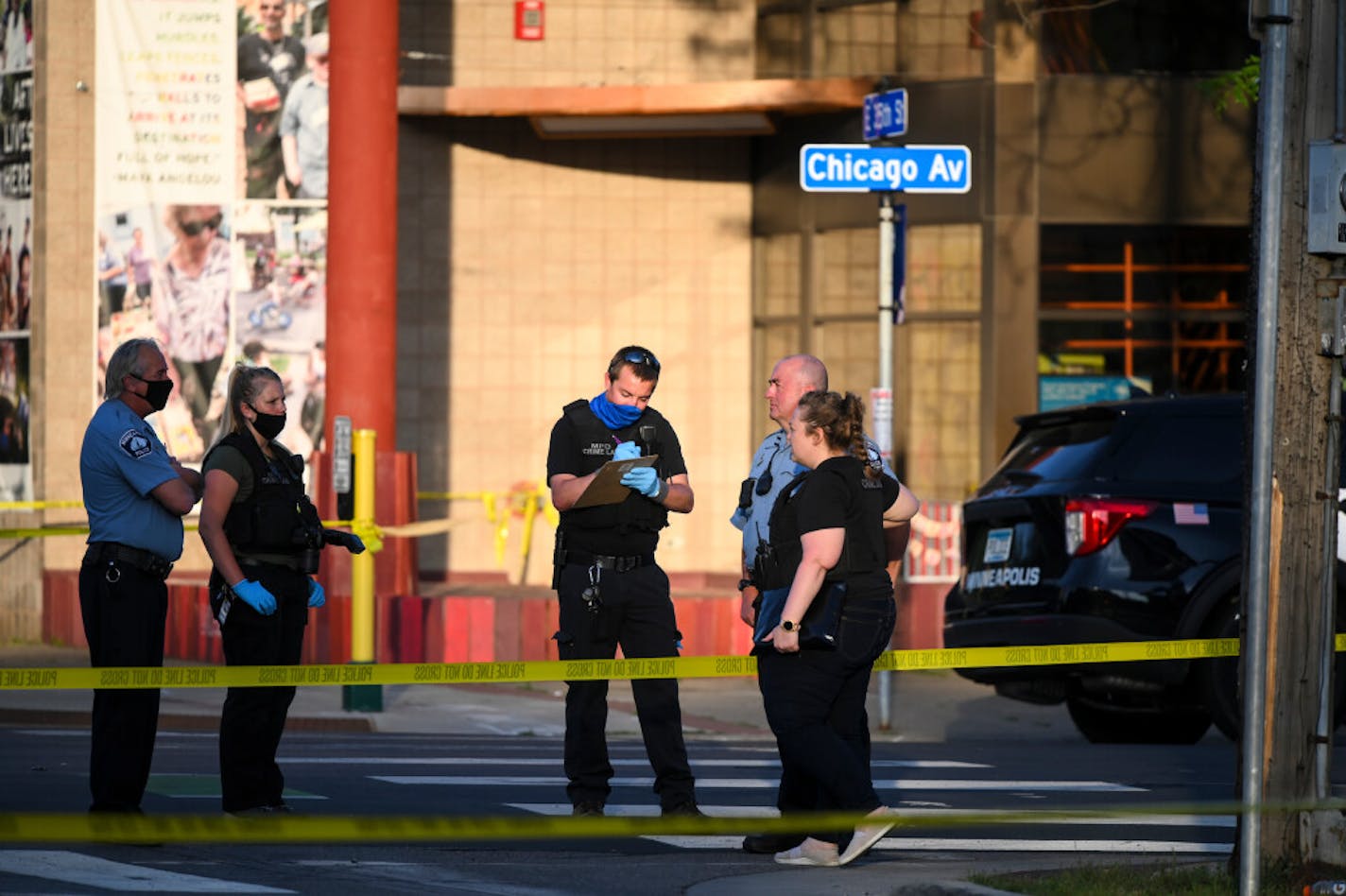 Minneapolis police investigated at 35th Street and S. Chicago Avenue on Thursday night after a 17-year-old boy was shot. He later died at the hospital, officials said.