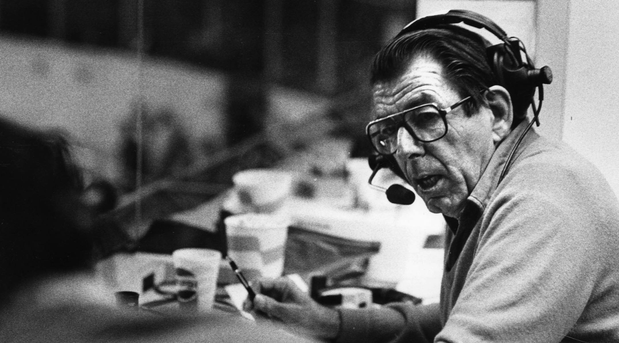 Herb Carneal, WCCO radio, Minnesota Twins pro baseball sports announcer. May 7, 1986, Star Tribune photo by John Croft.