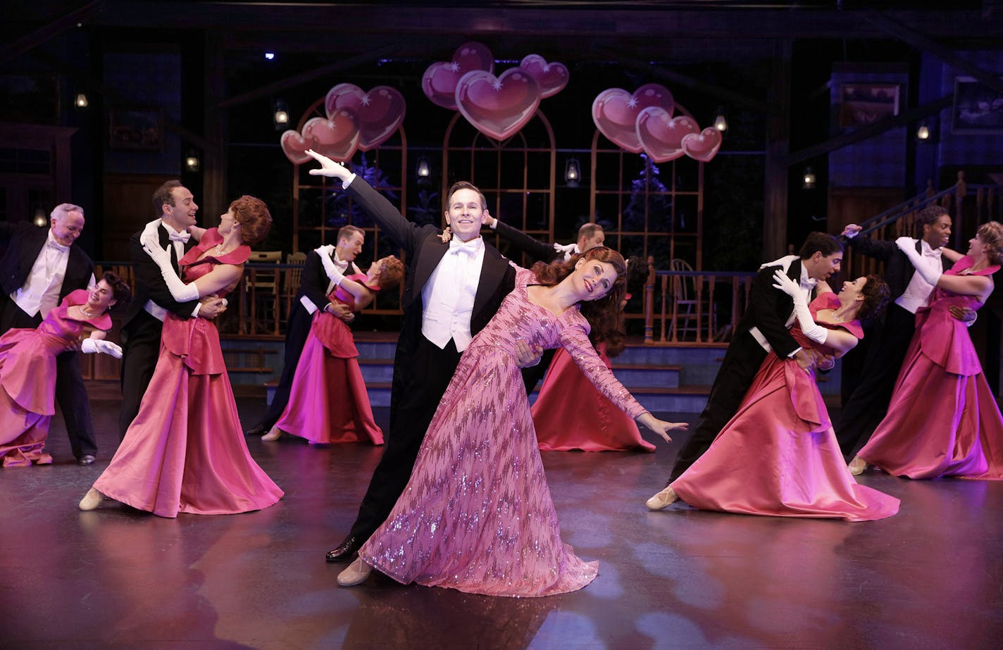 Tony Vierling and Ann Michels in "Holiday Inn" at Chanhassen Dinner Theatres.