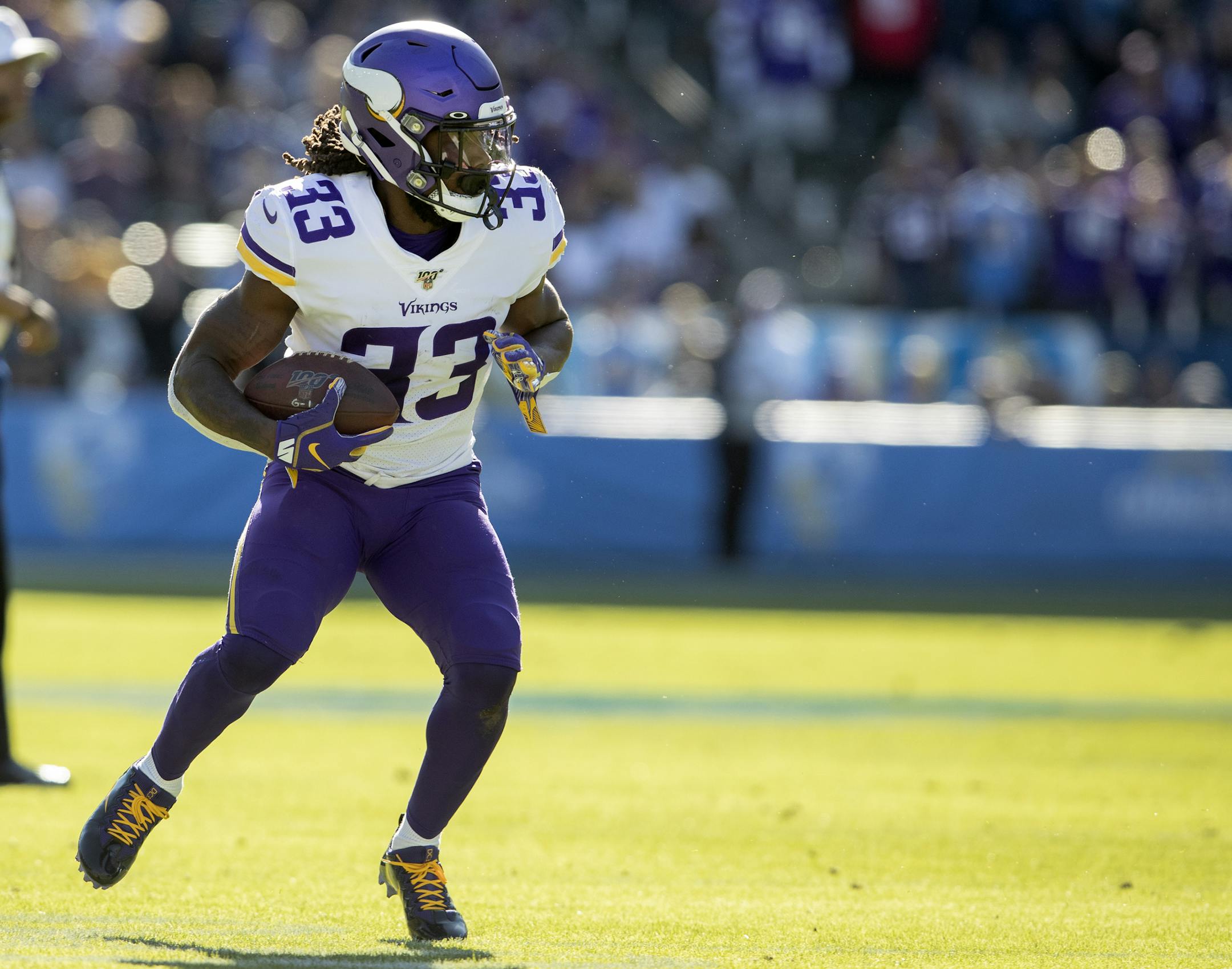 Minnesota Vikings running back Dalvin Cook. ] CARLOS GONZALEZ • cgonzalez@startribune.com – Carson, CA – December 15, 2019, Dignity Health Sports Park, NFL, Minnesota Vikings vs. Los Angeles Chargers