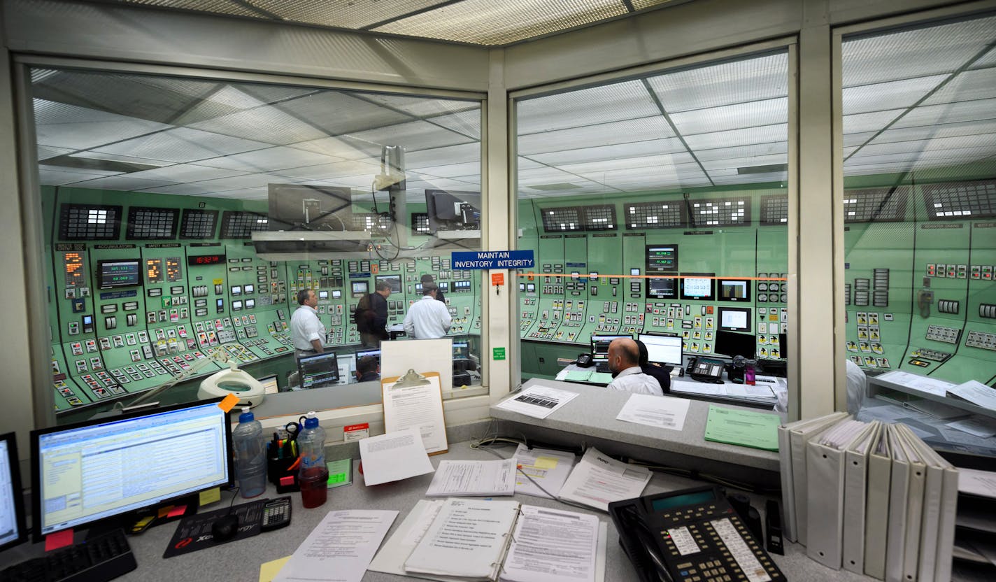 The control room for units one and two at the Xcel Energy-operated Prairie Island Nuclear Generating Station in Welch, Minn., near Red Wing.