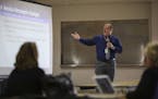 Anoka-Hennepin Schools Superintendent David Law gave a presentation on the proposed changes at Champlin Park High School Tuesday evening.