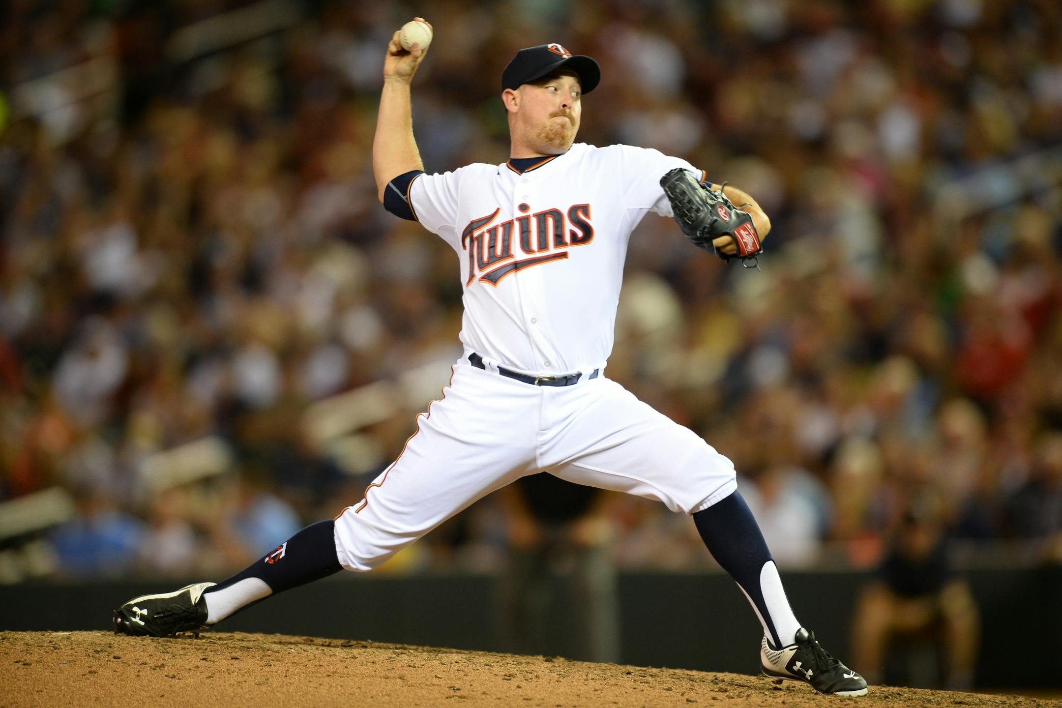 Minnesota Twins relief pitcher J.R. Graham.