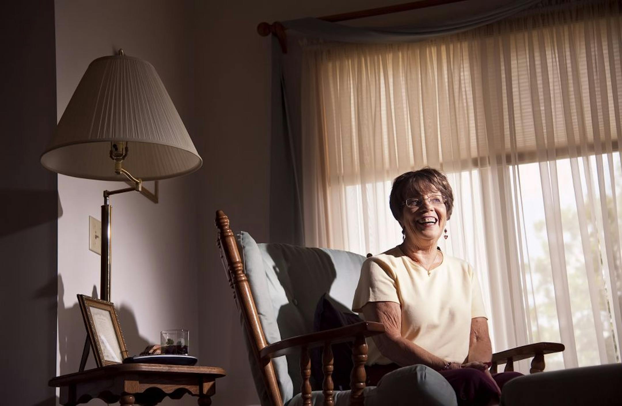 Sonja Kill, mother of football coach Jerry Kill, in her Cheney, Kan. home.
