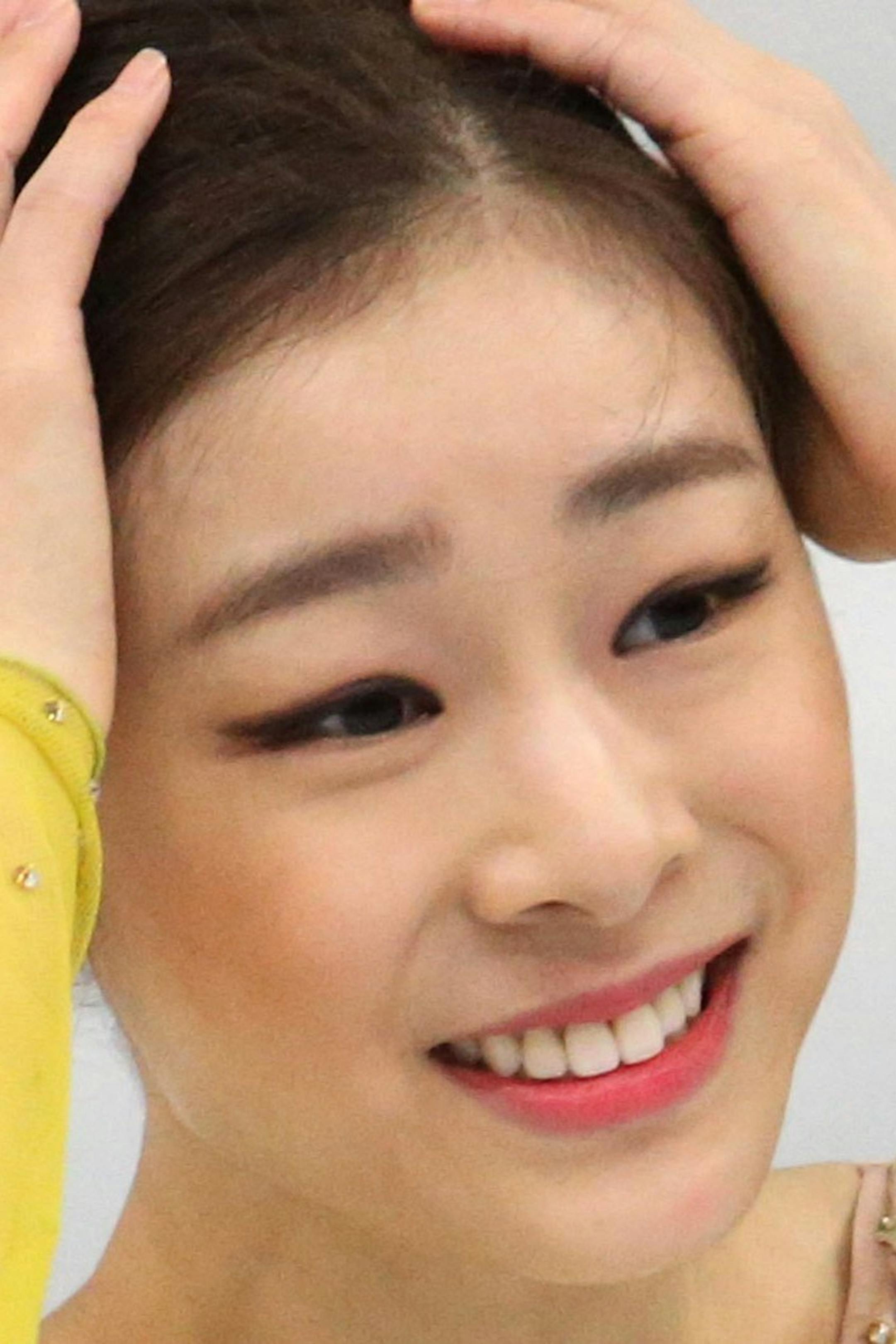 Yuna Kim of South Korea reacts after performing in the ladies' short program figure skating at the Iceberg Skating Palace during the Winter Olympics in Sochi, Russia, Wednesday, Feb. 19, 2014. (Brian Cassella/Chicago Tribune/MCT)