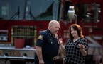 State Auditor Julie Blaha right talked with St. Paul Police Chief Todd Axtell at the House Hope in St. Paul.] Jerry Holt •Jerry.Holt@startribune.com