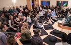 Mark Nunberg leads a meditation class. ] LEILA NAVIDI &#x2022; leila.navidi@startribune.com BACKGROUND INFORMATION: Mark Nunberg, the founder of Commo