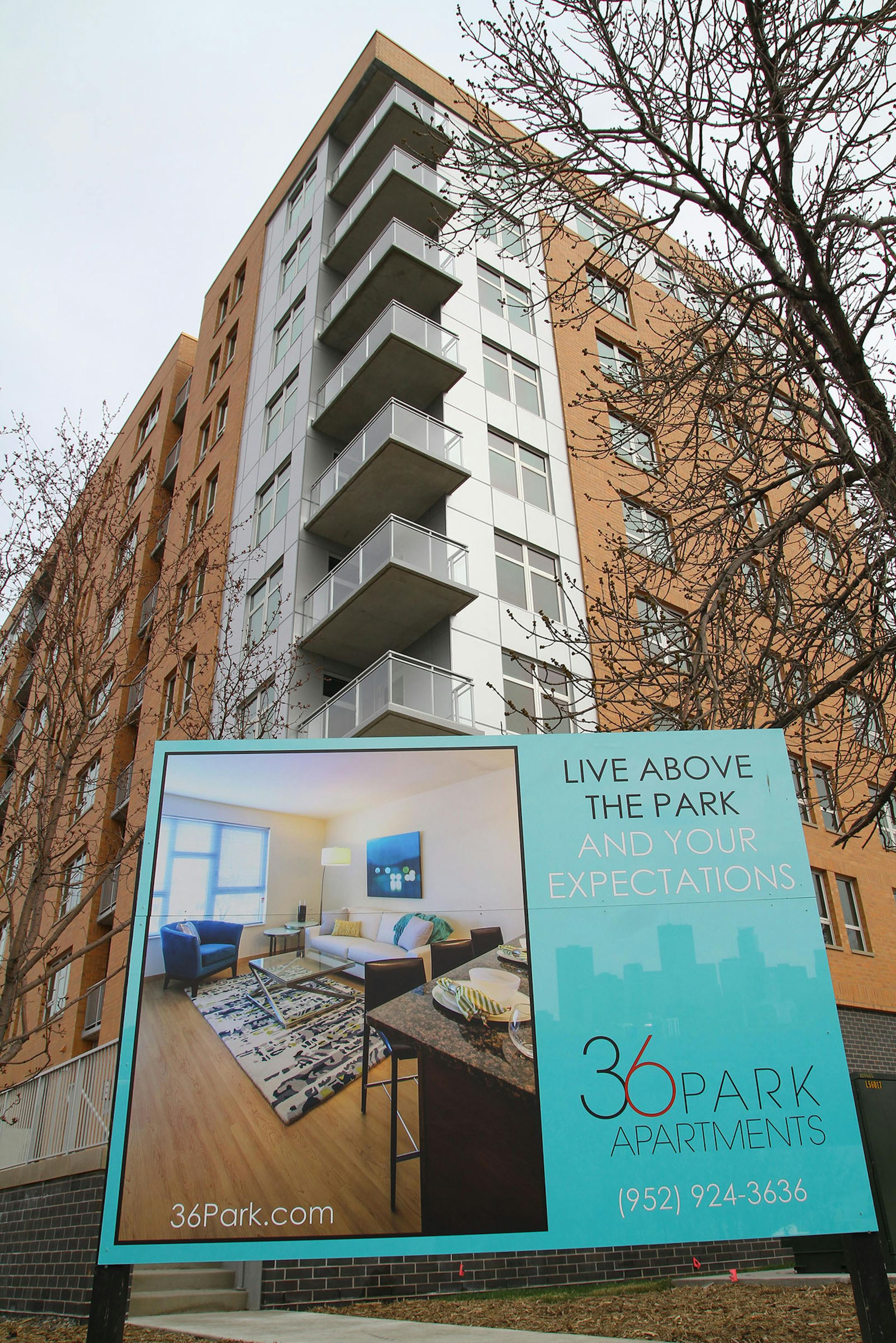 Some St. Louis Park officials worry that new luxury apartments might crowd out other development needed for a diverse population. In this photo: The 36 Park complex at 3601 Park Center Blvd. May 2, 2013.