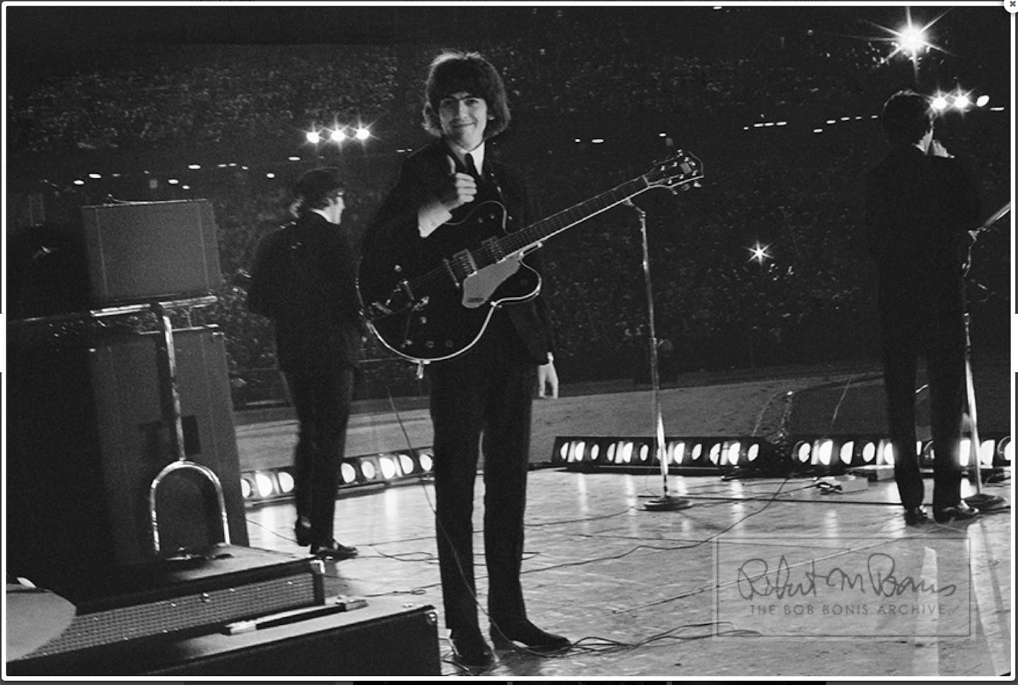 The Beatles perform at Metropolitan Stadium in Bloomington on Aug. 21, 1965.