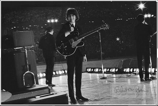 The Beatles perform at Metropolitan Stadium in Bloomington on Aug. 21, 1965.