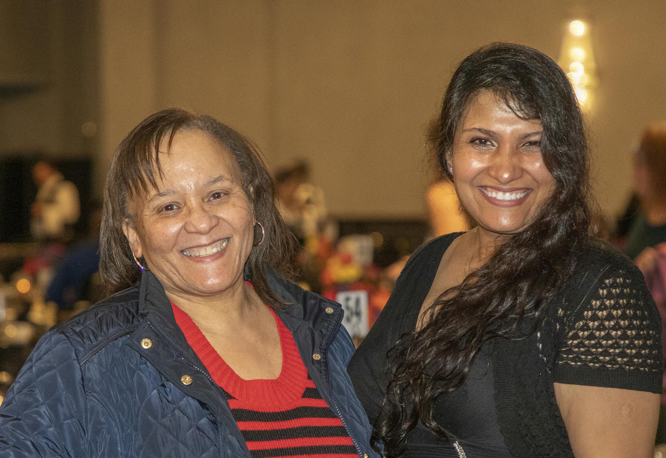 Natalie Jackson, Bella Shinde at the Nellie Stone Johnson Scholarship Dinner. [ Special to Star Tribune, photo by Matt Blewett, Matte B Photography, matt@mattebphoto.com, Nellie Stone Johnson Scholarship Program, March 21, 2019, Minnesota, SAXO 1008218761 FACE033119