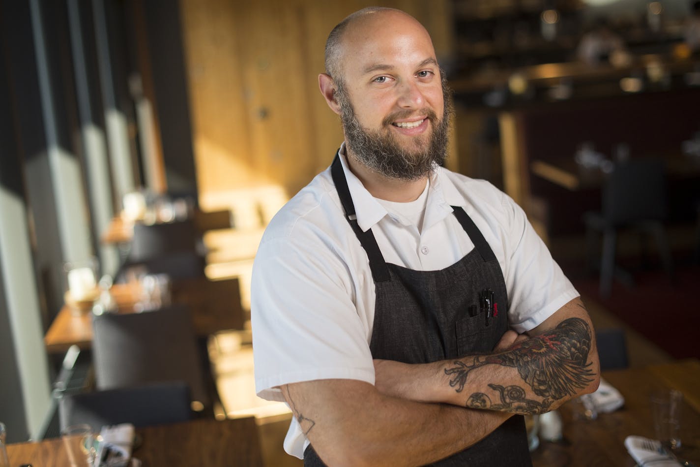 Surly chef Jorge Guzman. ] Aaron Lavinsky &#x2022; aaron.lavinsky@startribune.com Restaurant review of Surly Brewing's casual beer hall and the more formal Brewer's Table. Photographed Friday, July 17, 2015 in Minneapolis.