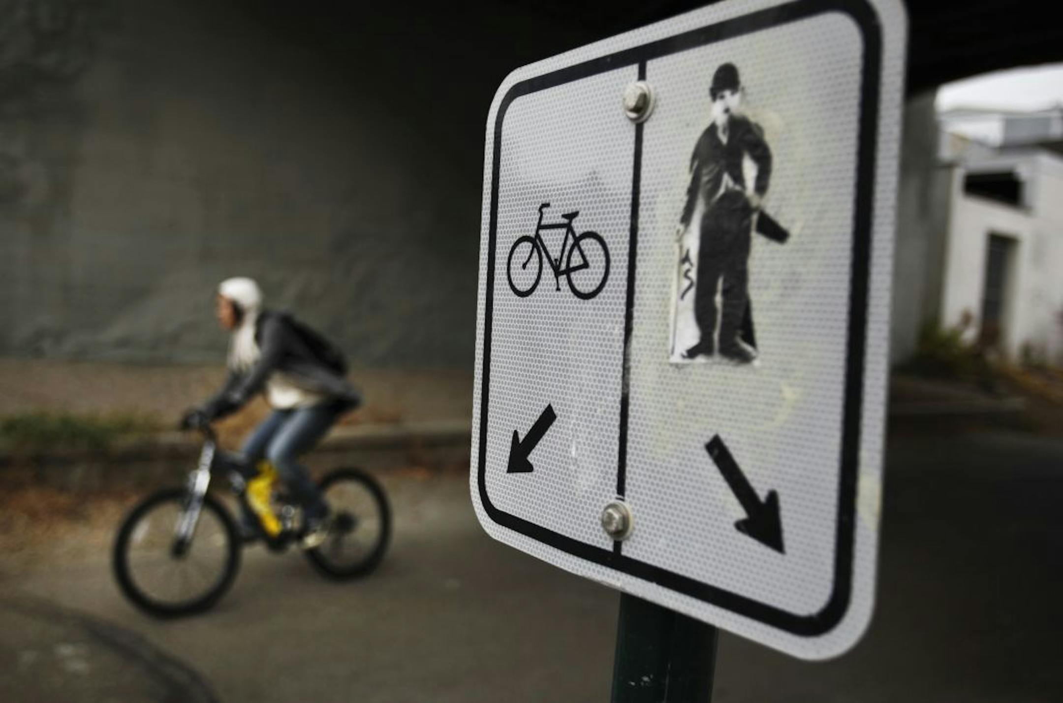 A biker traveled Wednesday near Bryant Avenue S. on the Midtown Greenway in Minneapolis, one of the reasons the city has a comparatively high rate of bicycle commuters.