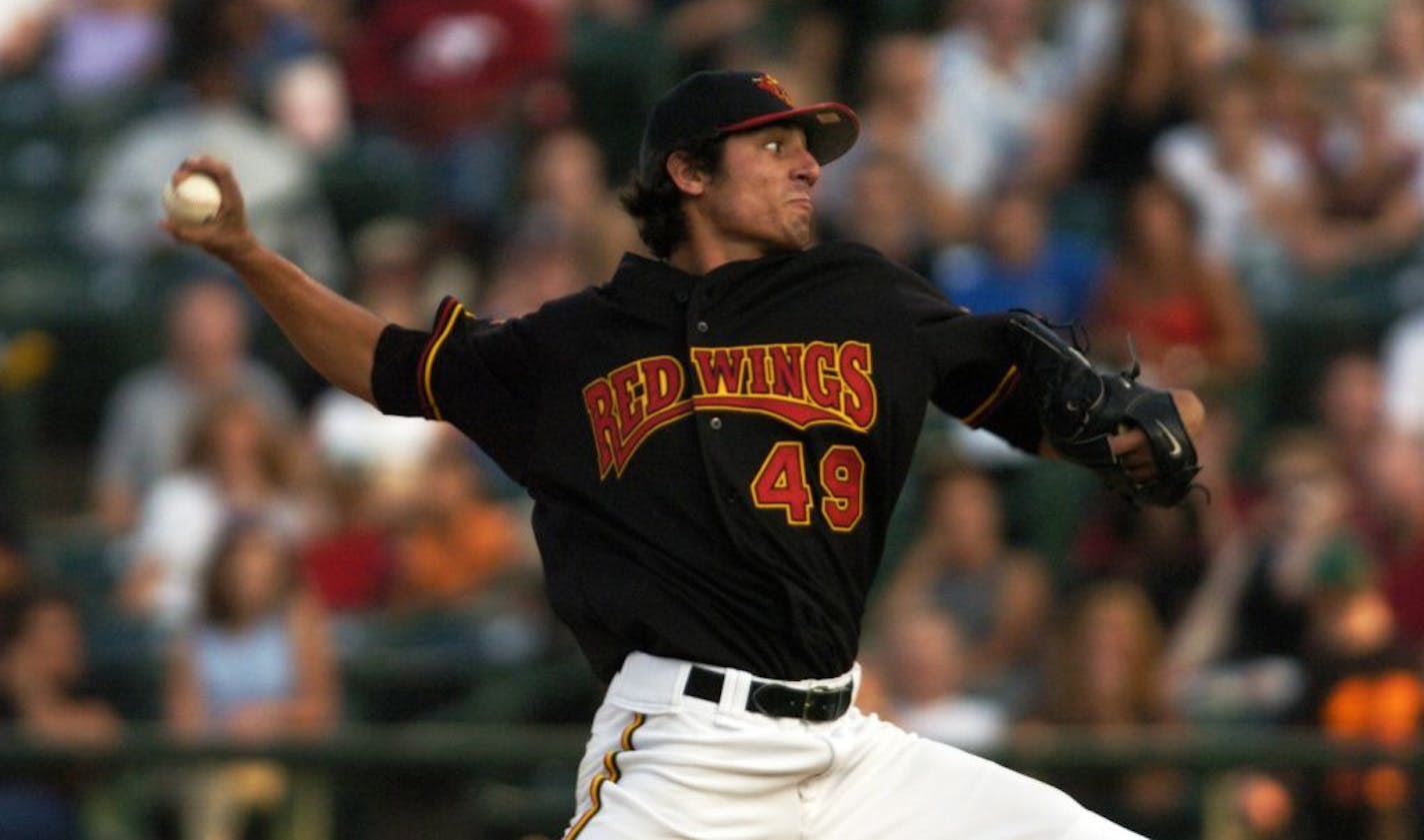 Matt Garza was drafted by the Twins in 2005 and is one of eight players who made the majors. He joined the Twins in 2006 after spending part of the season at Class AAA Rochester (above) and currently pitches for Milwaukee.