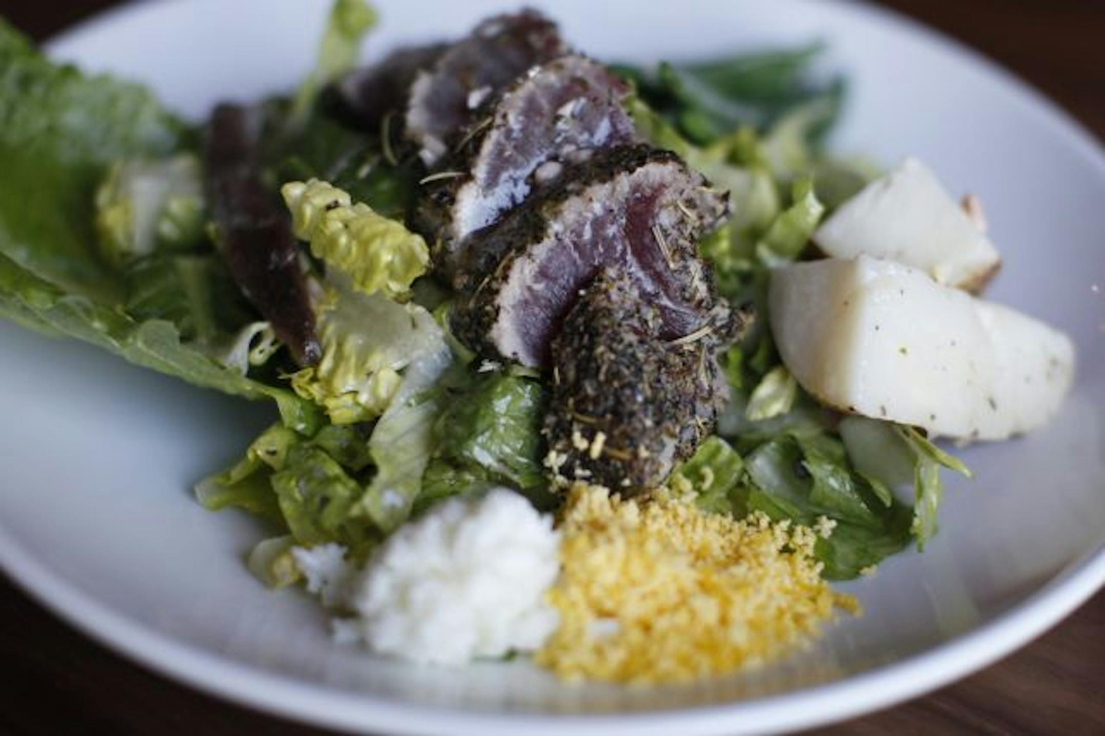 The kitchen's appealing version of a Nicoise salad.