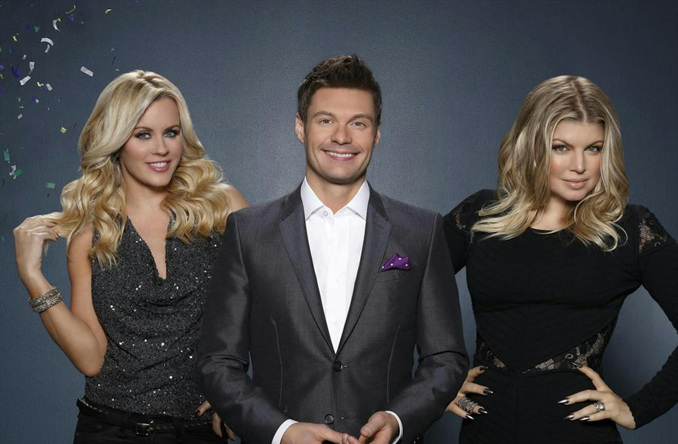 "DICK CLARK'S PRIMETIME NEW YEAR'S ROCKIN' EVE WITH RYAN SEACREST" - Ryan Seacrest spotlights some of the year's hottest artists, groups and songs. Fergie hosts the Los Angeles party, and Jenny McCarthy is live with all the festivities in Times Square, airing TUESDAY, DECEMBER 31 (10:00-11:00 p.m., ET), on ABC. (ABC/Bob D'Amico) JENNY MCCARTHY, RYAN SEACREST, FERGIE