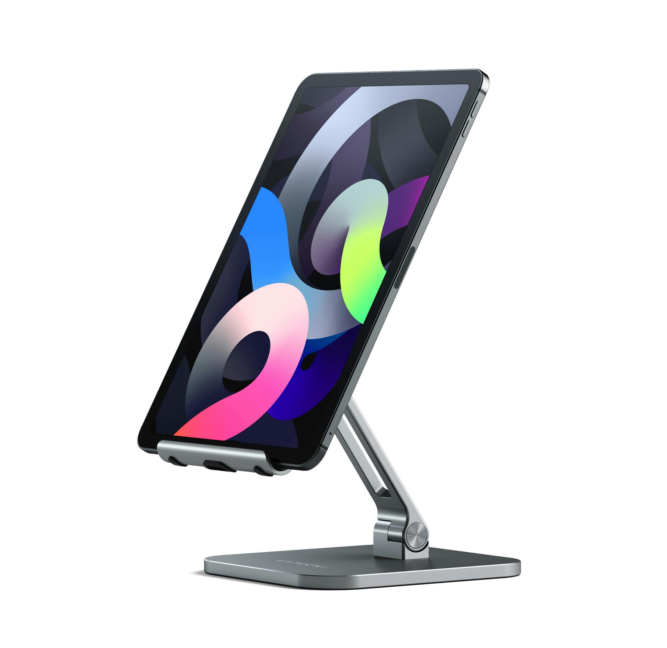 The Satechi aluminum desktop stand is perfect for tablets. (Satechi/TNS) ORG XMIT: 13745375W
